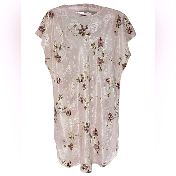 California Dynasty Floral Nightgown and Robe Set Size Small - Picture 9 of 14